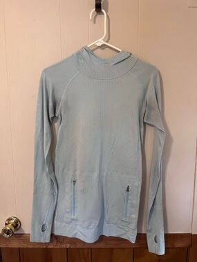 lululemon athletica Light Blue Long Sleeve Pullover